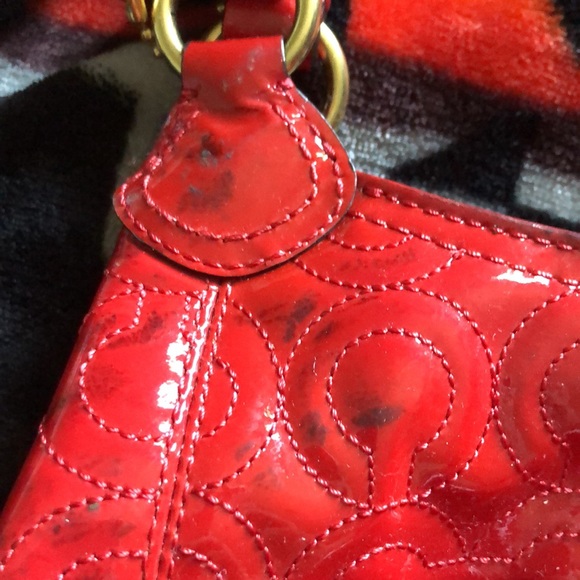 Coach red patent small purse - Picture 3 of 6